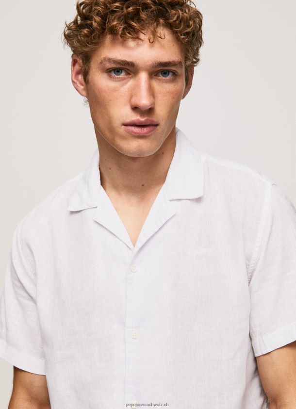 kurzärmliges Hemd aus Lastingham Männer Pepe Jeans Weiss 84XH6T1060