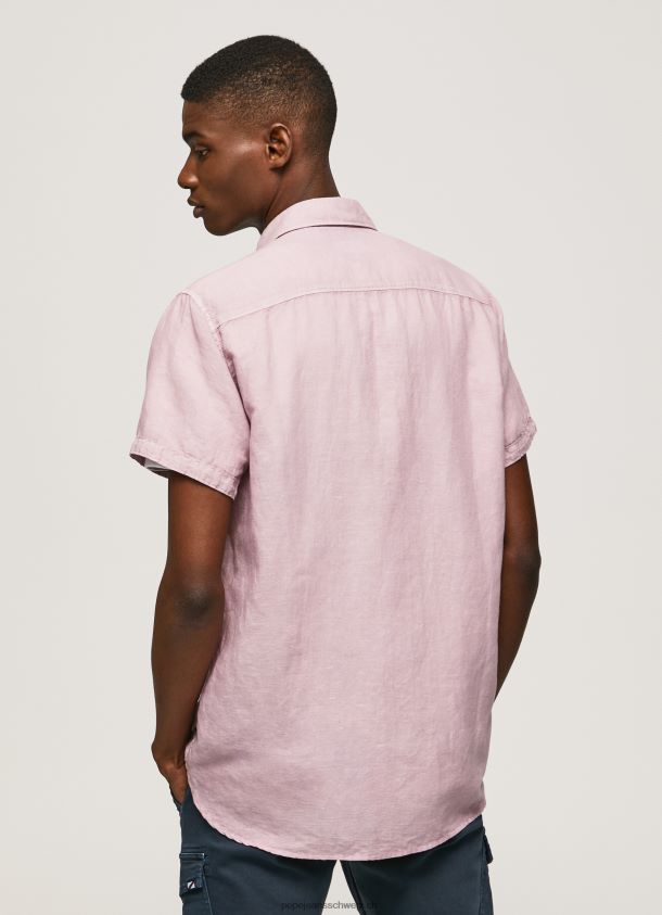 kurzärmliges Parker-Shirt Männer Pepe Jeans Rosa bleichen 84XH6T1058