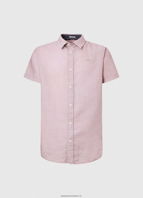 kurzärmliges Parker-Shirt Männer Pepe Jeans Rosa bleichen 84XH6T1058