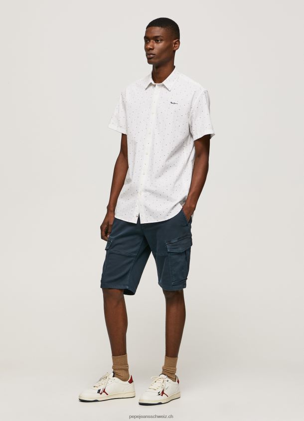 lindenberg Kurzarmhemd Männer Pepe Jeans Weiss 84XH6T1063