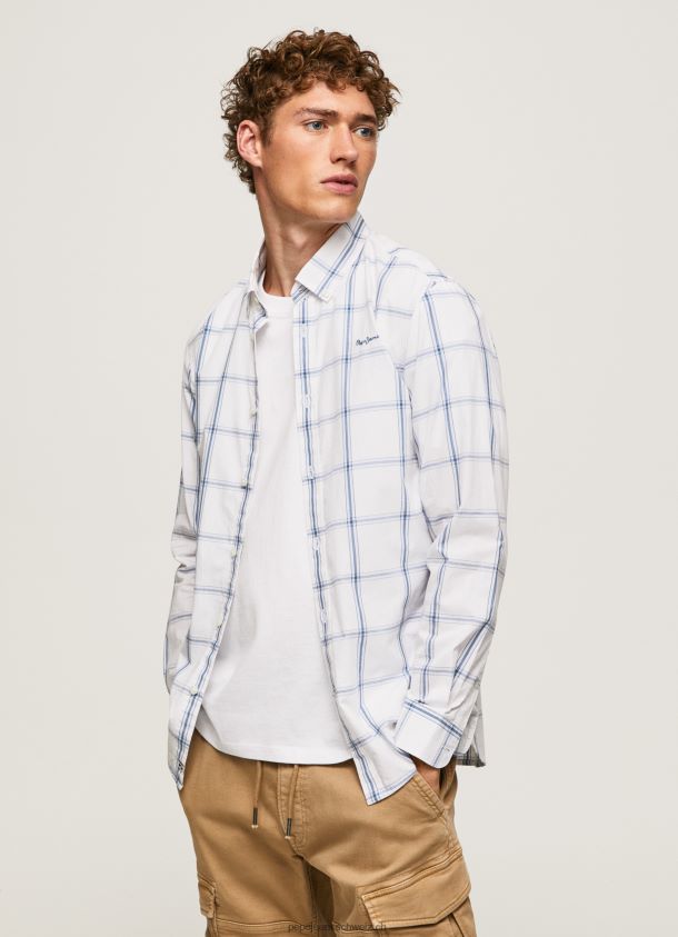lorian schmal geschnittenes Popeline-Hemd Männer Pepe Jeans Elfenbein 84XH6T1029