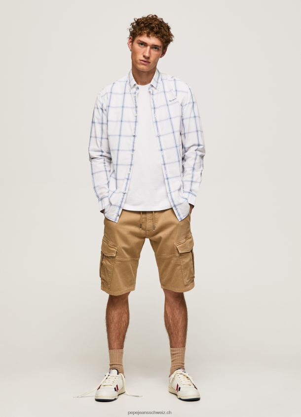 lorian schmal geschnittenes Popeline-Hemd Männer Pepe Jeans Elfenbein 84XH6T1029