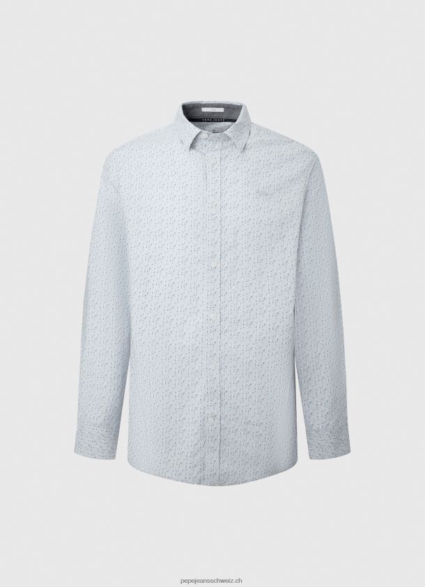 lovejoy Hemd aus geblümter Popeline Männer Pepe Jeans blau bleichen 84XH6T1045