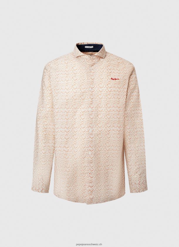 lucus schmal geschnittenes Popeline-Hemd Männer Pepe Jeans nicht-gerade weiss 84XH6T1053