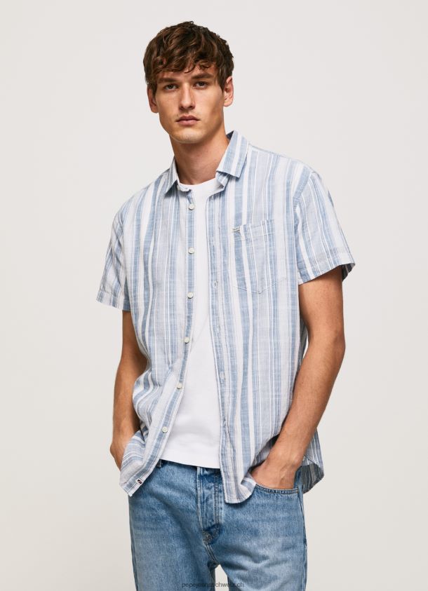 luther schmal geschnittenes gestreiftes hemd Männer Pepe Jeans Jarman 84XH6T1056