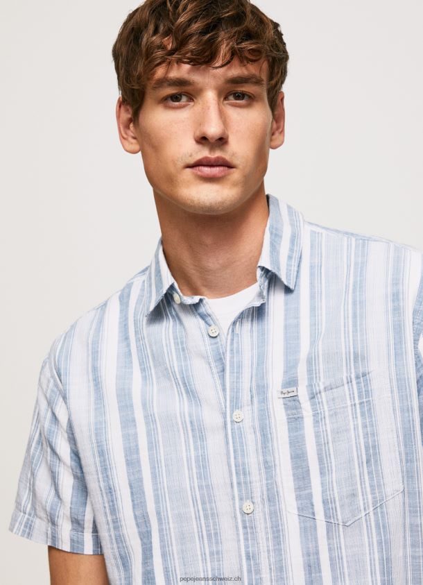 luther schmal geschnittenes gestreiftes hemd Männer Pepe Jeans Jarman 84XH6T1056