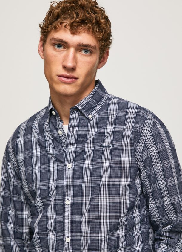 lynwood kariertes hemd in normaler passform Männer Pepe Jeans dulwich 84XH6T1033
