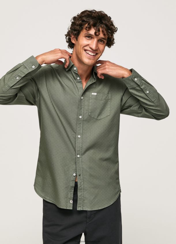 normal geschnittenes Dobby-Hemd Männer Pepe Jeans Gießen 84XH6T1043