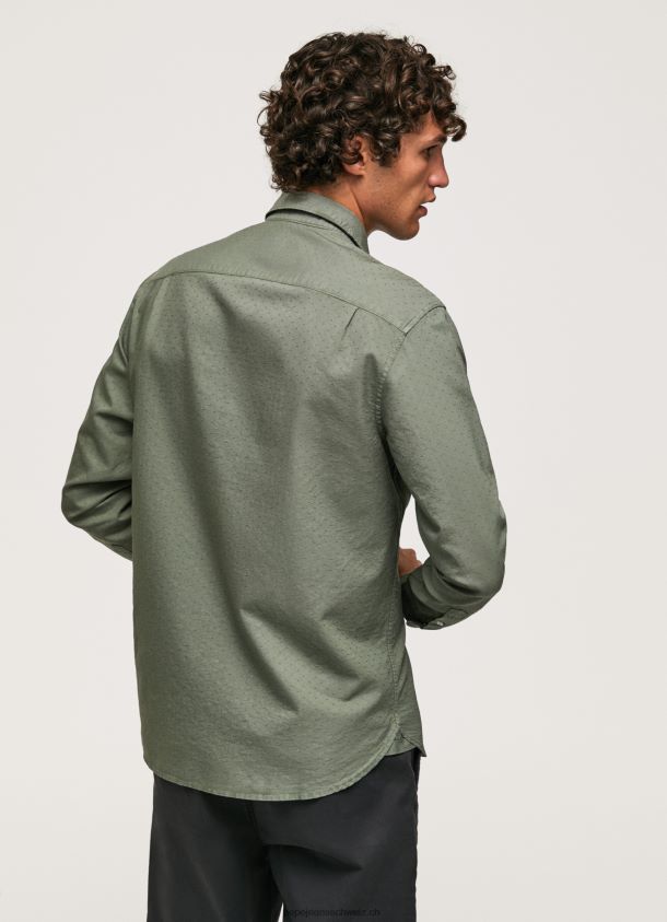 normal geschnittenes Dobby-Hemd Männer Pepe Jeans Gießen 84XH6T1043