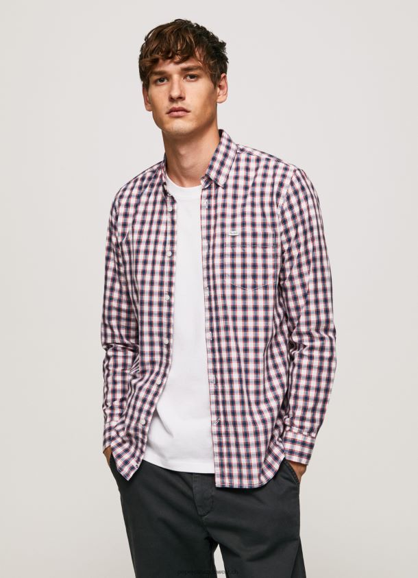 zweifarbig kariertes Hemd laden Männer Pepe Jeans Jarman 84XH6T1066