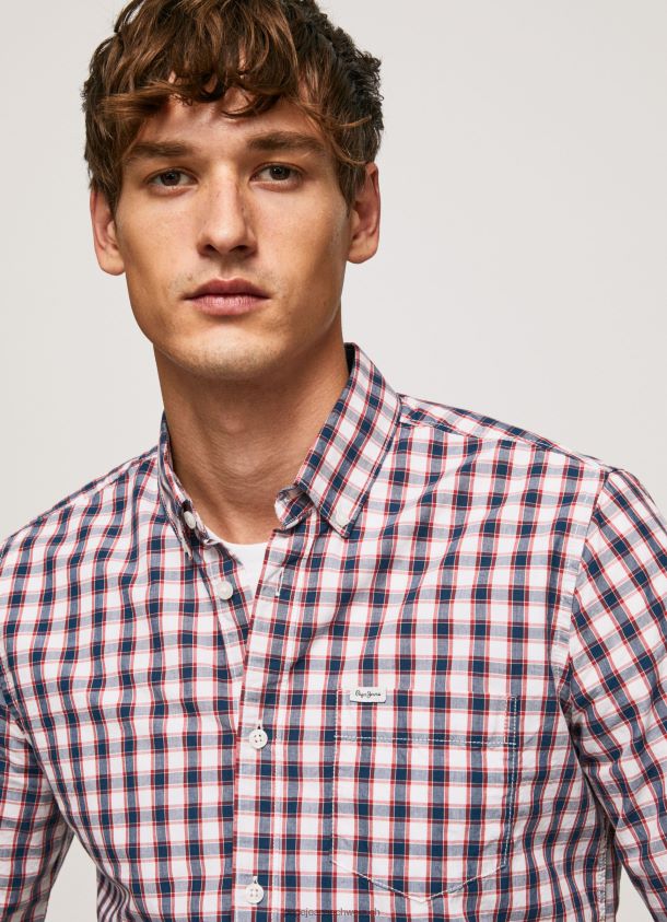 zweifarbig kariertes Hemd laden Männer Pepe Jeans Jarman 84XH6T1066