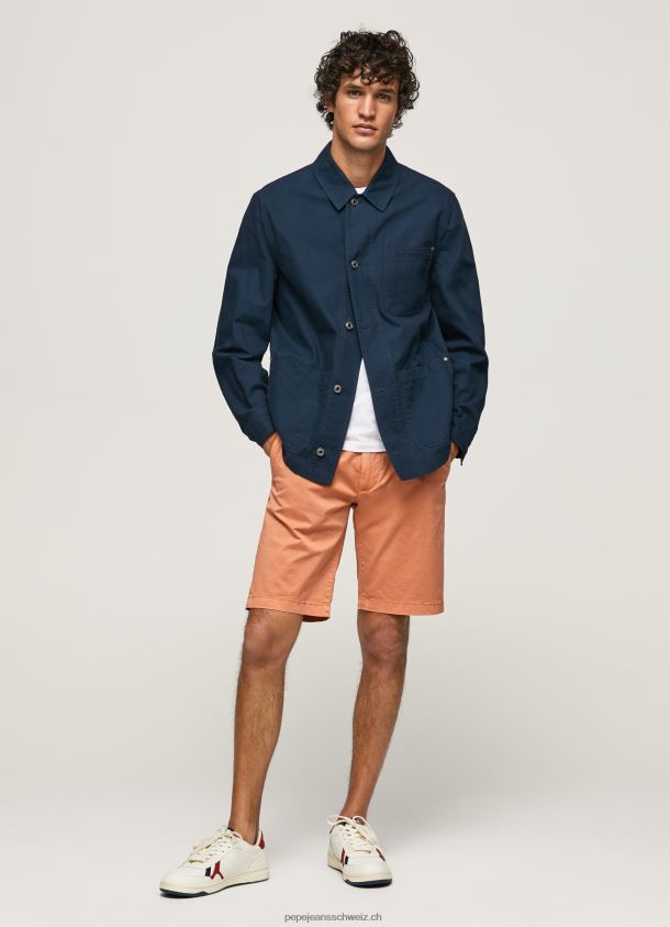 Chino-Shorts aus Baumwolle Männer Pepe Jeans Kürbis orange 84XH6T1132
