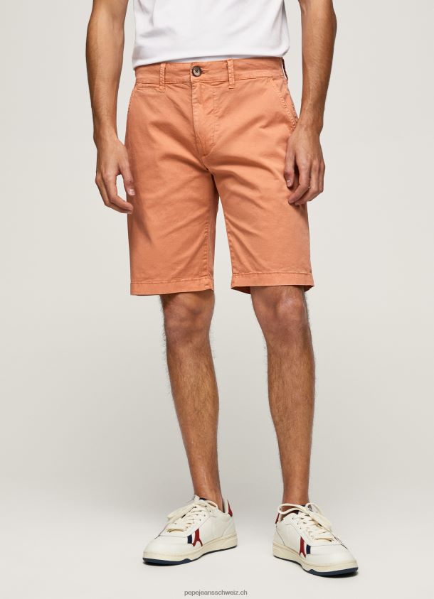 Chino-Shorts aus Baumwolle Männer Pepe Jeans Kürbis orange 84XH6T1132