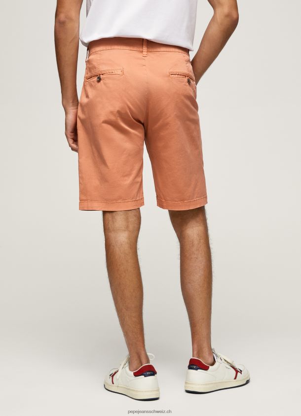Chino-Shorts aus Baumwolle Männer Pepe Jeans Kürbis orange 84XH6T1132