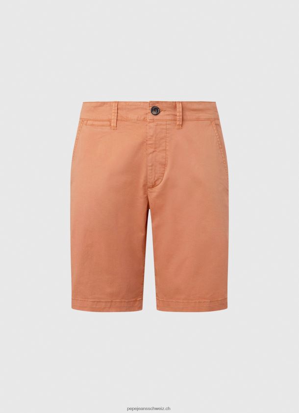 Chino-Shorts aus Baumwolle Männer Pepe Jeans Kürbis orange 84XH6T1132