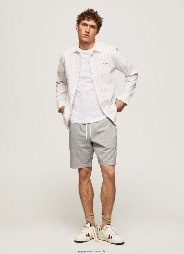 Edward sportliche Shorts Männer Pepe Jeans grau meliert 84XH6T1140