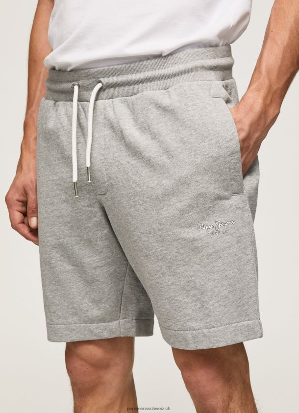 Edward sportliche Shorts Männer Pepe Jeans grau meliert 84XH6T1140
