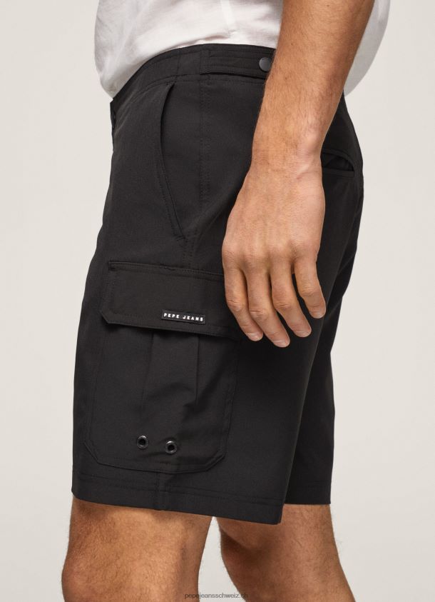 Fergus Cargo-Badeanzug-Shorts Männer Pepe Jeans Schwarz 84XH6T1142