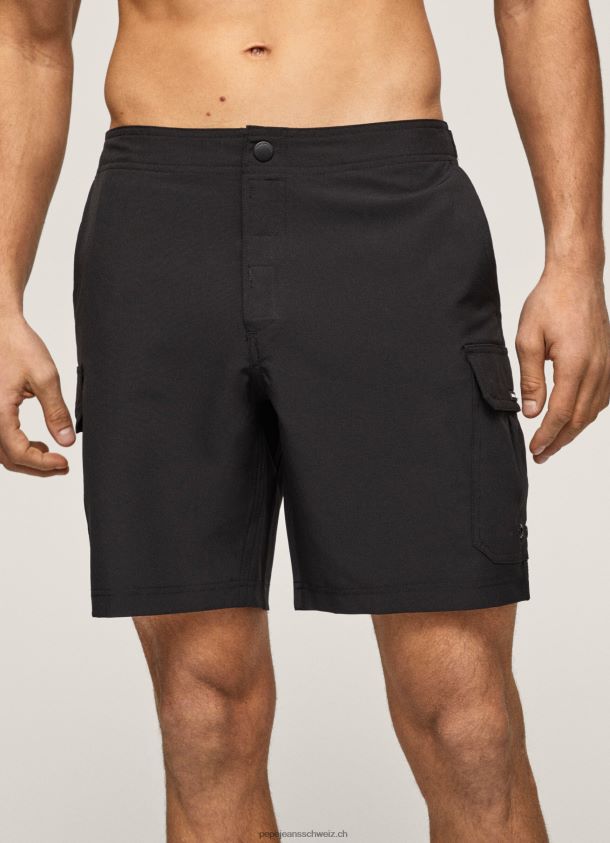 Fergus Cargo-Badeanzug-Shorts Männer Pepe Jeans Schwarz 84XH6T1142