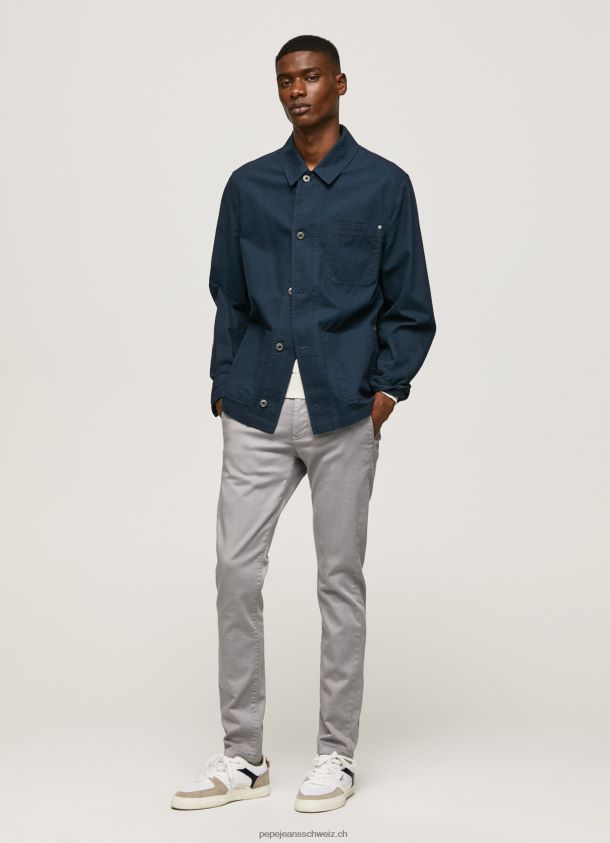 Schmale James-Chino-Hose Männer Pepe Jeans Silber 84XH6T1110