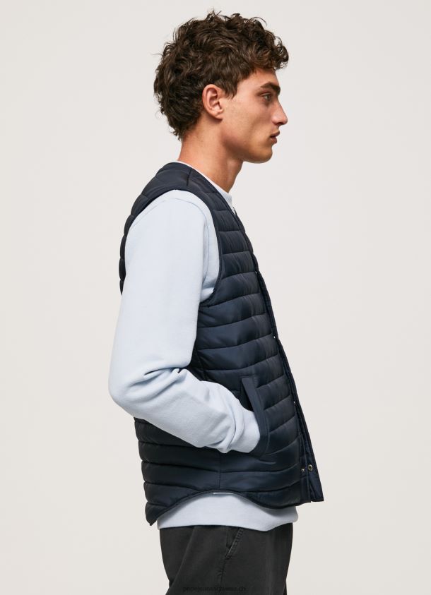Gefütterte Weste mit Knopfverschluss Männer Pepe Jeans dulwich 84XH6T845