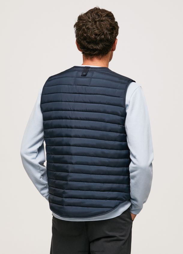 Gefütterte Weste mit Knopfverschluss Männer Pepe Jeans dulwich 84XH6T845
