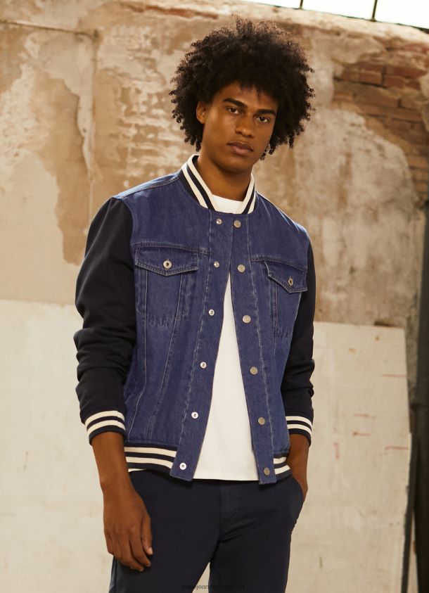 Kombinierte Stoffjacke Männer Pepe Jeans Denim 84XH6T846