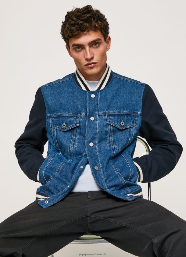 Kombinierte Stoffjacke Männer Pepe Jeans Denim 84XH6T846