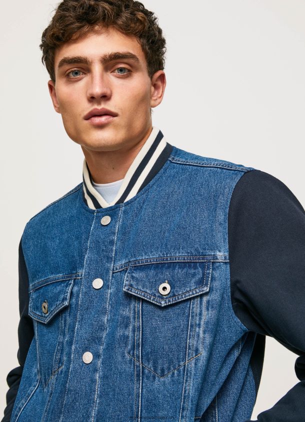 Kombinierte Stoffjacke Männer Pepe Jeans Denim 84XH6T846