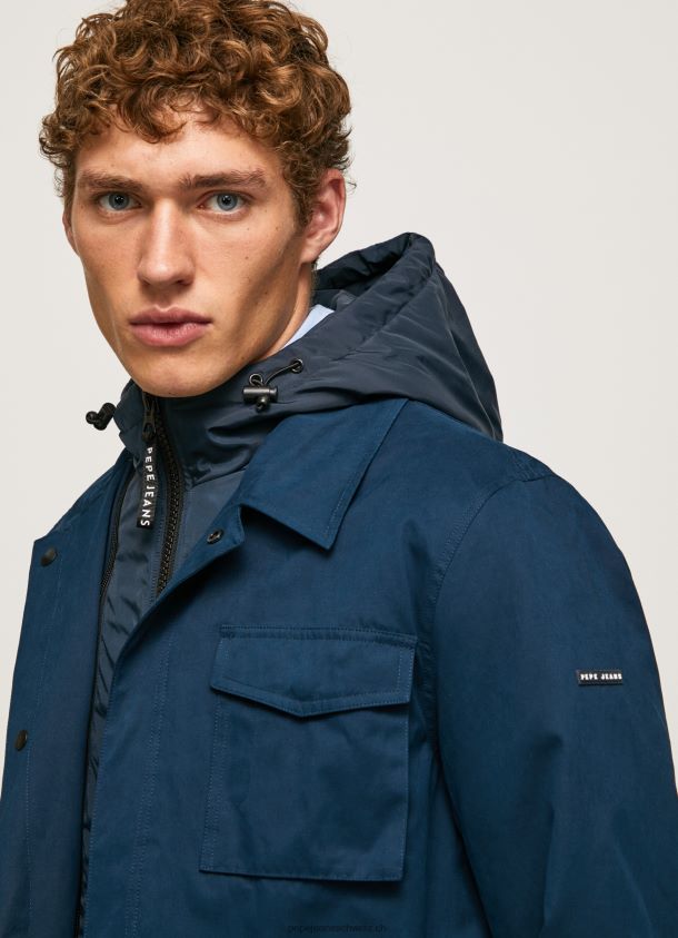Kurzer Parka mit abnehmbarem Latz Männer Pepe Jeans dulwich 84XH6T832