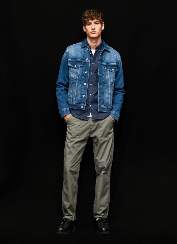 Pinner Regular Fit Jeansjacke Männer Pepe Jeans Denim 84XH6T831