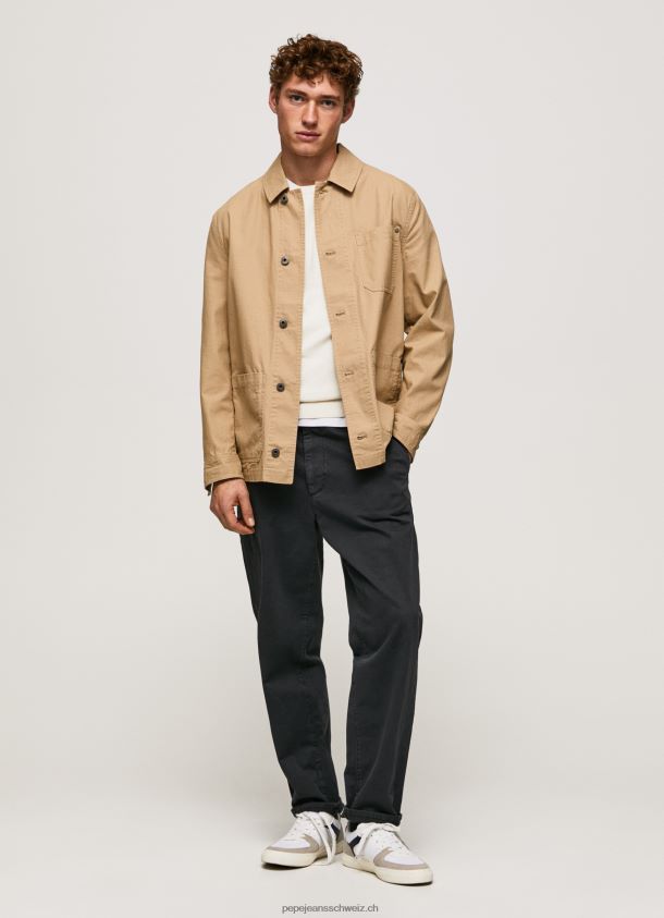 Utility-Jacke aus Canvas Männer Pepe Jeans Kamel 84XH6T827