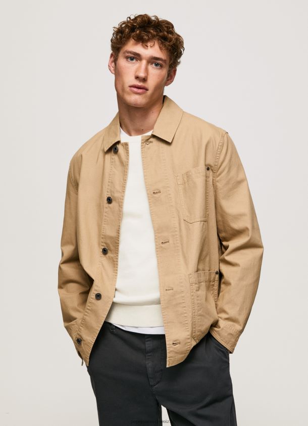 Utility-Jacke aus Canvas Männer Pepe Jeans Kamel 84XH6T827