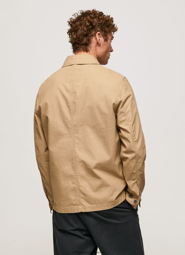 Utility-Jacke aus Canvas Männer Pepe Jeans Kamel 84XH6T827