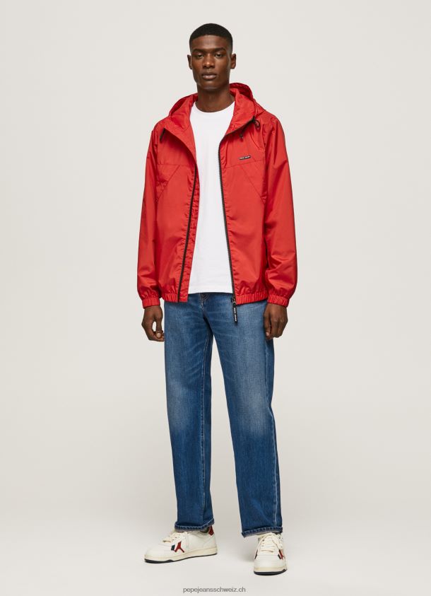 Windjacke mit Kapuze Männer Pepe Jeans studiorot 84XH6T824