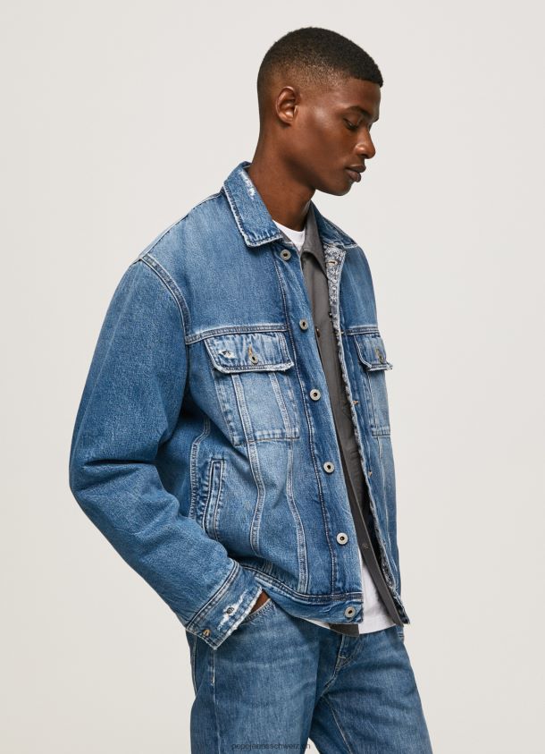 übergroße Jeansjacke Männer Pepe Jeans Denim 84XH6T818