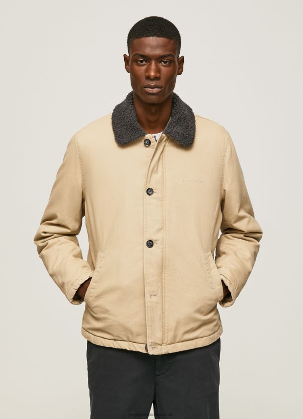 kurze Steppjacke aus Segeltuch Männer Pepe Jeans Stein 84XH6T838