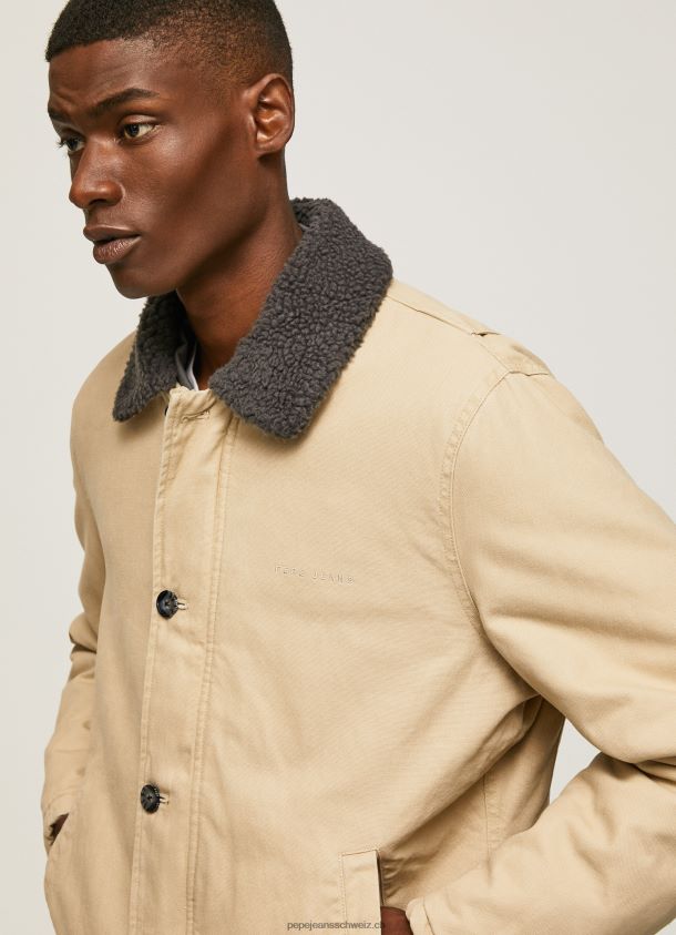 kurze Steppjacke aus Segeltuch Männer Pepe Jeans Stein 84XH6T838