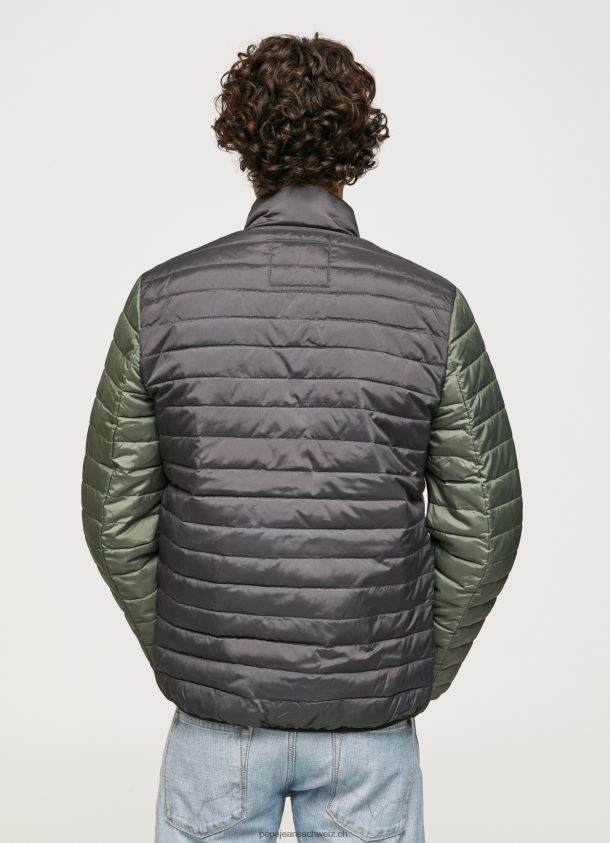 wattierte Daunenjacke Männer Pepe Jeans schwarz gewaschen 84XH6T837