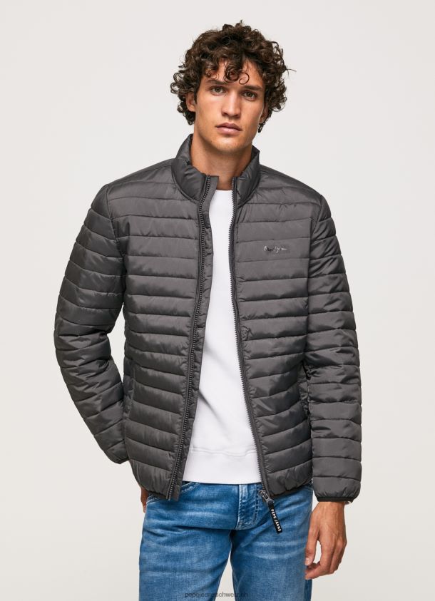 wattierte Daunenjacke Männer Pepe Jeans schwarz gewaschen 84XH6T839