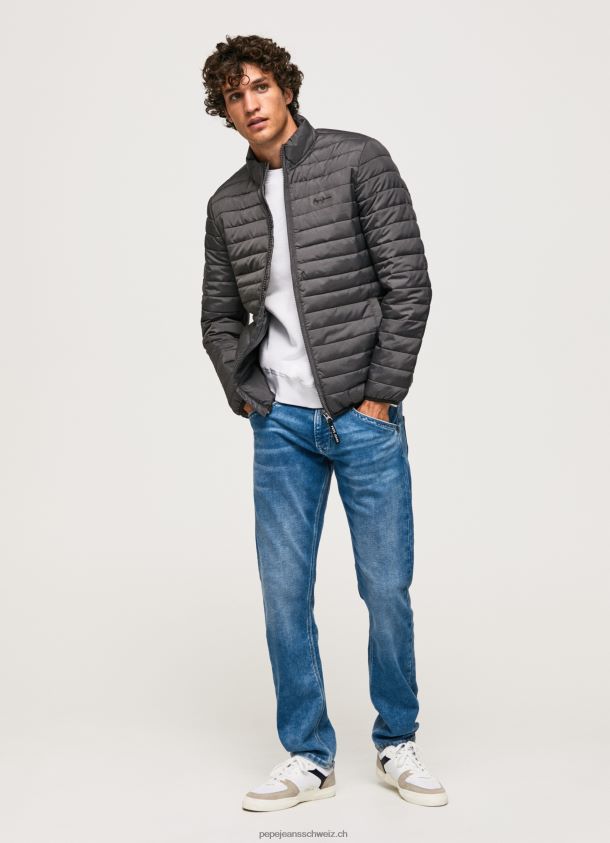 wattierte Daunenjacke Männer Pepe Jeans schwarz gewaschen 84XH6T839