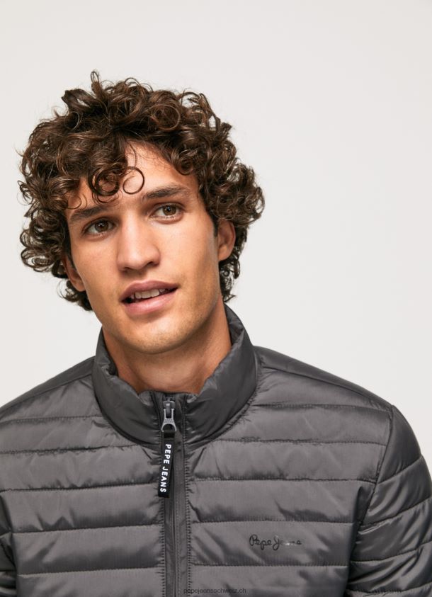 wattierte Daunenjacke Männer Pepe Jeans schwarz gewaschen 84XH6T839
