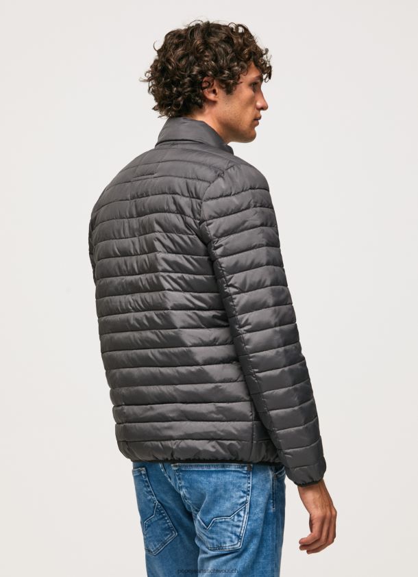 wattierte Daunenjacke Männer Pepe Jeans schwarz gewaschen 84XH6T839