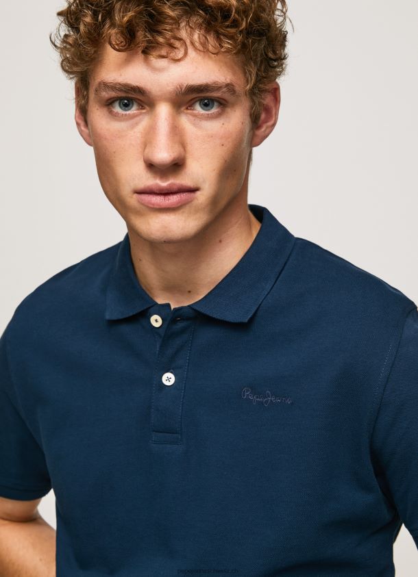 Logo-T-Shirt Männer Pepe Jeans Marine 84XH6T1078