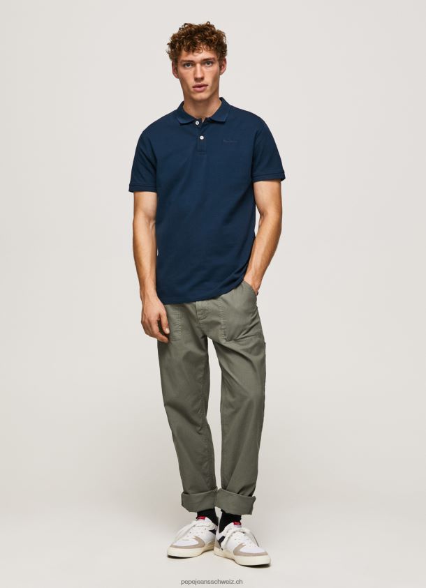Logo-T-Shirt Männer Pepe Jeans Marine 84XH6T1078