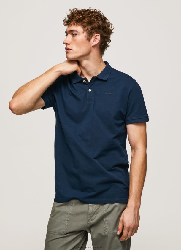 Logo-T-Shirt Männer Pepe Jeans Marine 84XH6T1078