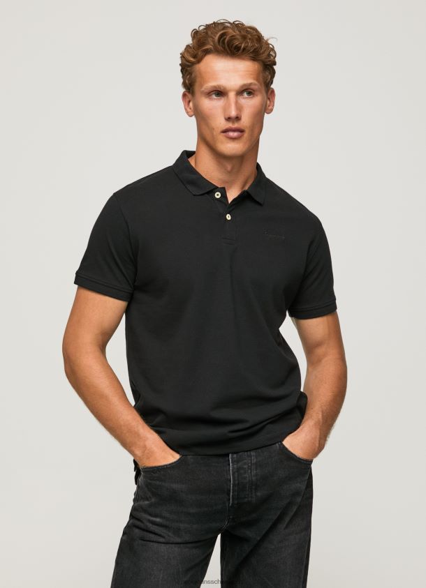 Logo-T-Shirt Männer Pepe Jeans Schwarz 84XH6T1086