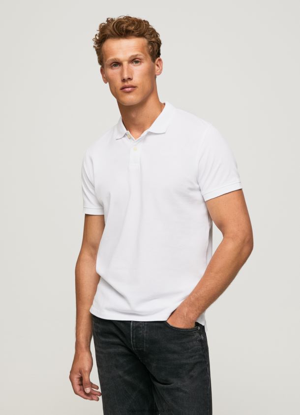 Logo-T-Shirt Männer Pepe Jeans Weiss 84XH6T1085