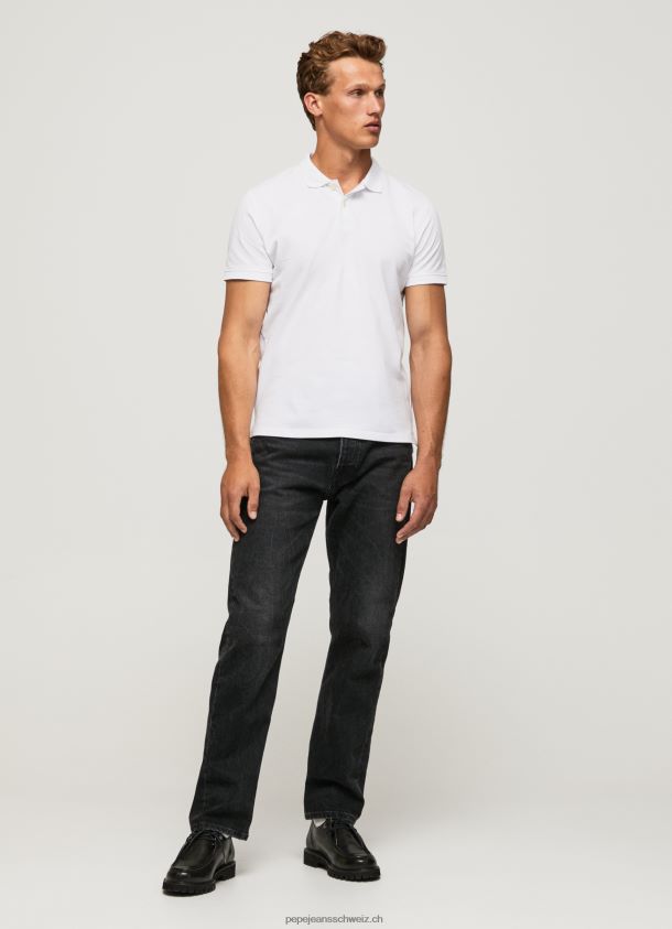 Logo-T-Shirt Männer Pepe Jeans Weiss 84XH6T1085