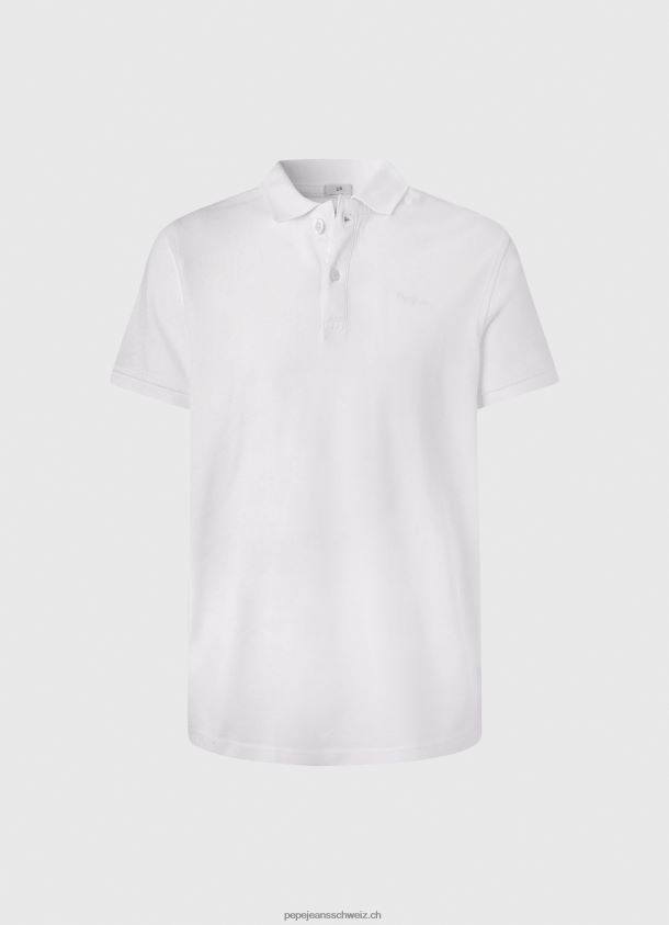 Logo-T-Shirt Männer Pepe Jeans Weiss 84XH6T1085